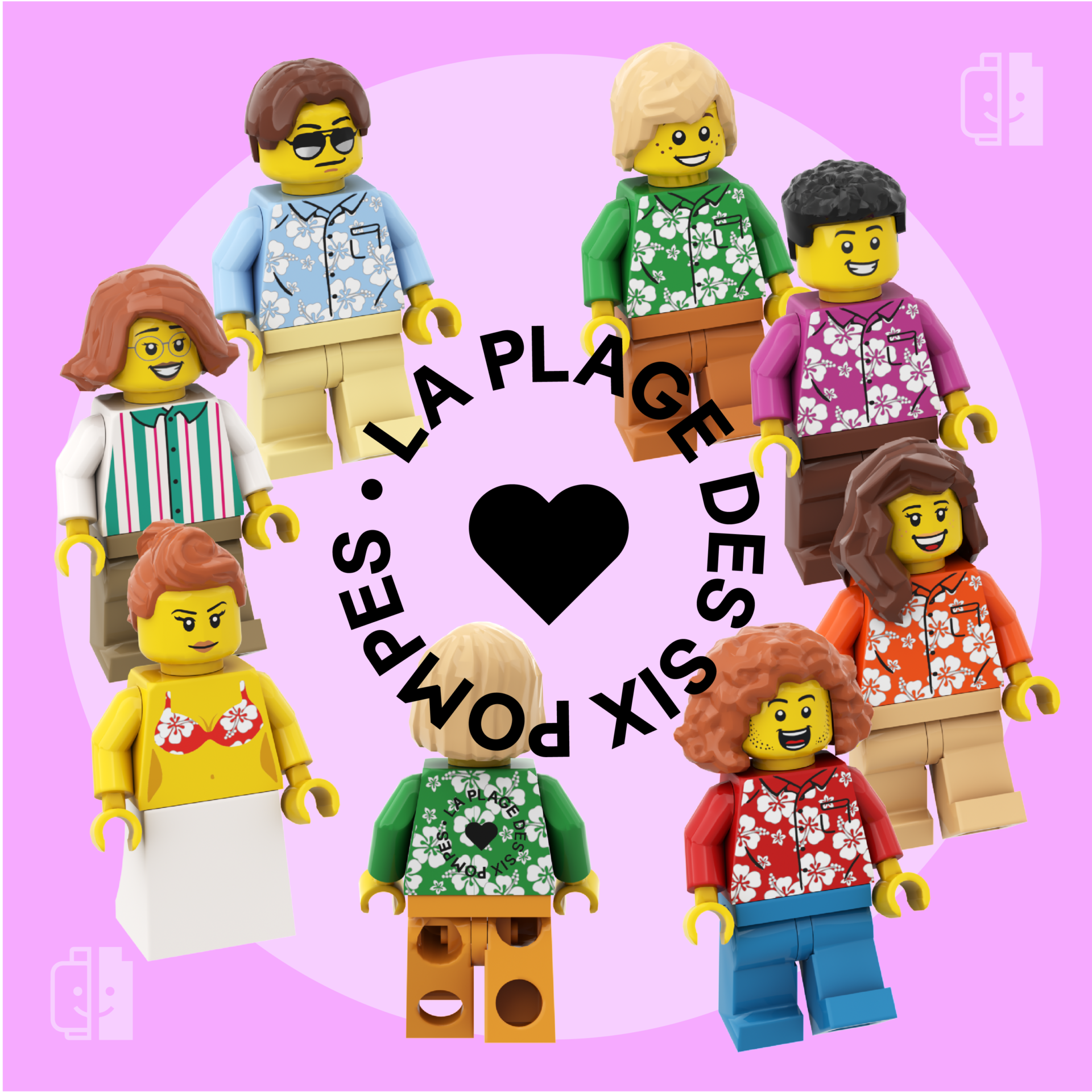 Mini-figurine Plage des Six Pompes