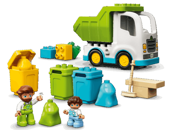 Le camion poubelle et le tri sélectif