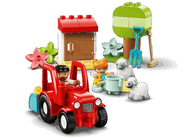 Le tracteur et les animaux