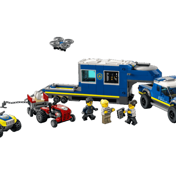 Le camion de commandement mobile de la police