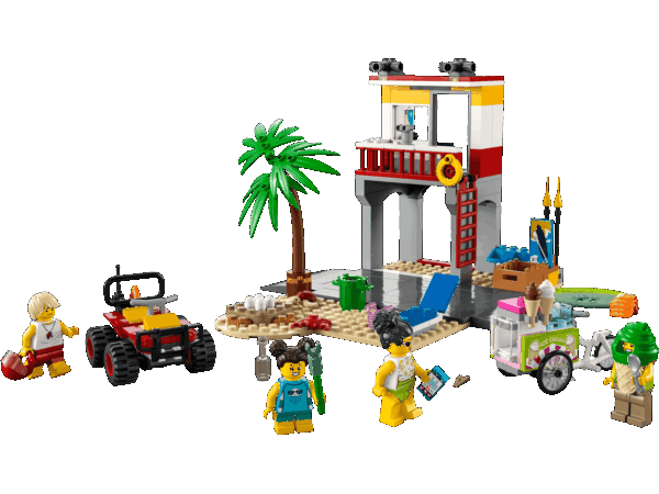 Le poste de secours sur la plage