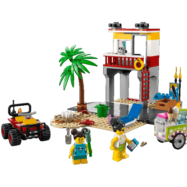 Le poste de secours sur la plage