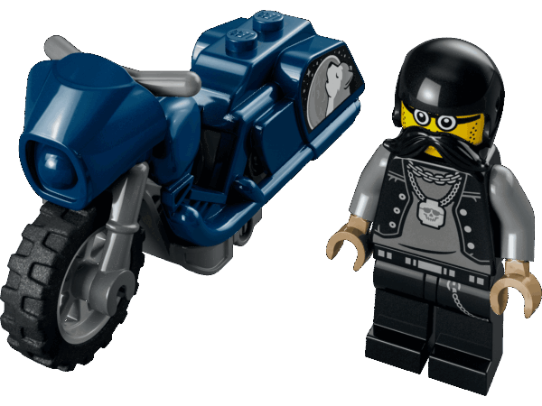 La moto de cascade du Biker