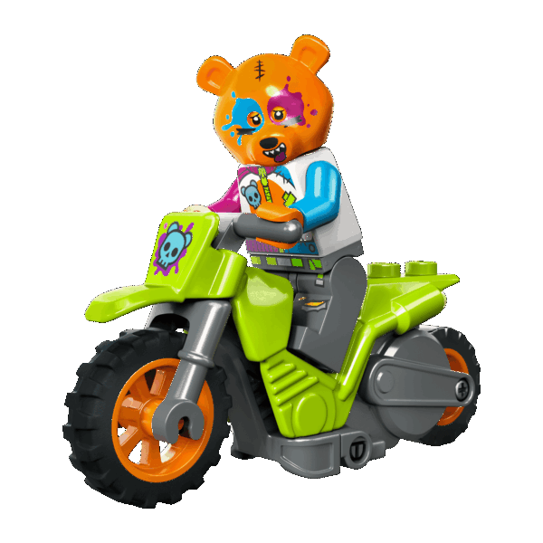 La moto de cascade de l’Ours