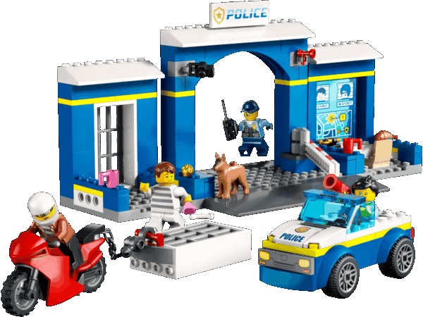 La course-poursuite au poste de police