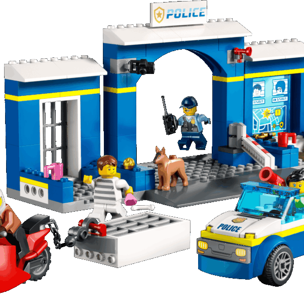 La course-poursuite au poste de police