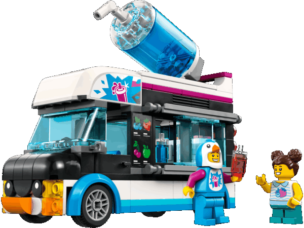 Le camion à granités du pingouin