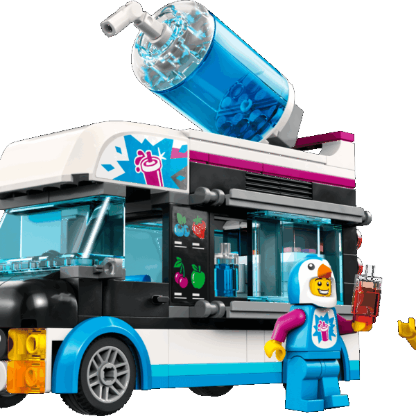 Le camion à granités du pingouin