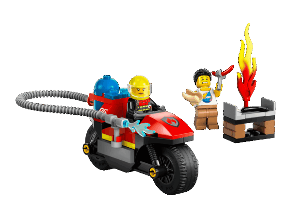 La moto d’intervention rapide des pompiers