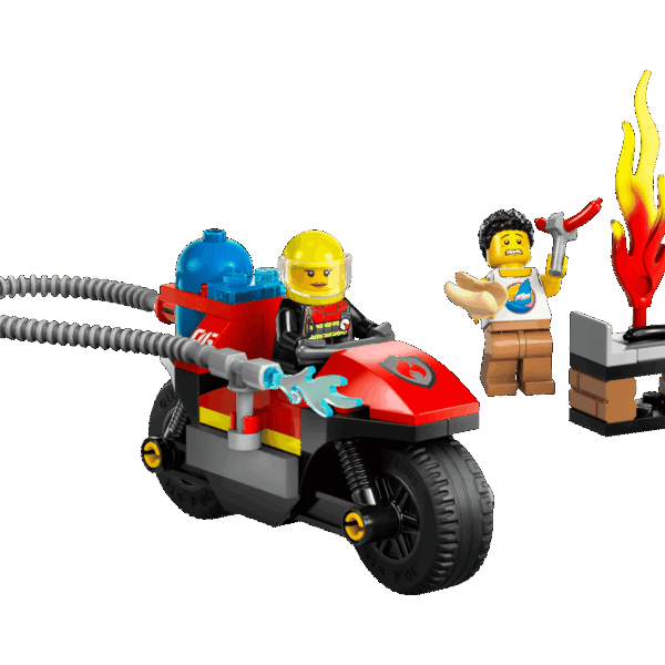 La moto d’intervention rapide des pompiers