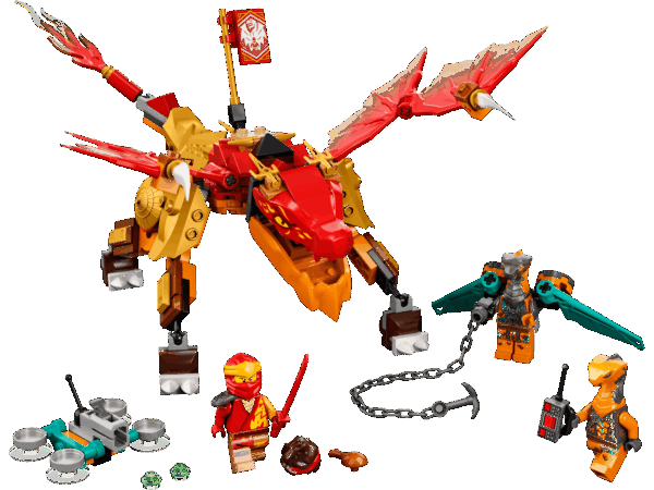 Le dragon de feu de Kai - Évolution