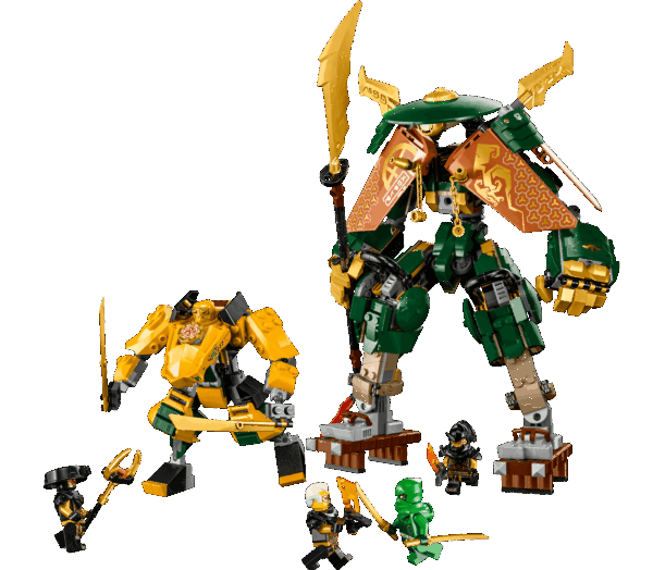 L'équipe de robots des ninjas Lloyd et Arin