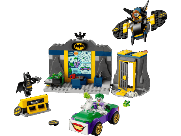 La Batcave™ avec Batman™, Batgirl™ et Le Joker™