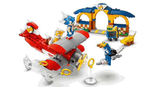 L’avion Tornado et l'atelier de Tails