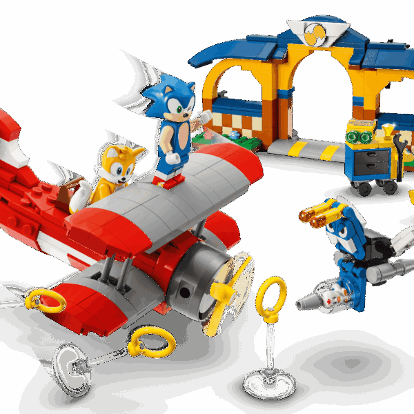 L’avion Tornado et l'atelier de Tails