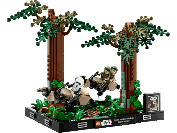 Diorama de la course-poursuite en speeder sur Endor™
