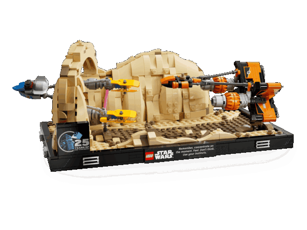 Diorama de la course de podracers de Mos Espa