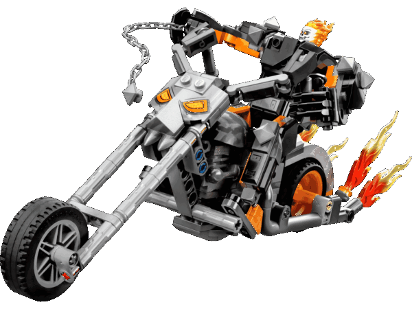 Le robot et la moto de Ghost Rider